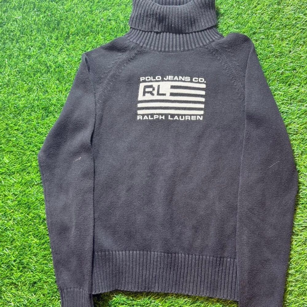 Ralph-lauren Women's Navy and Black Jumper